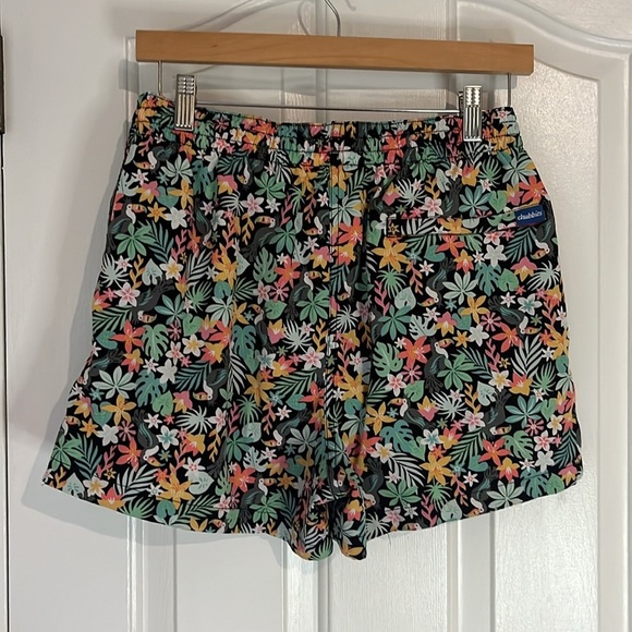 Chubbies | The Bloomerangs Black Floral Swimmers Trunks Size Large Beach Summer - Picture 9 of 13